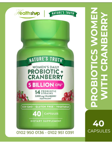 PROBIOTICS FOR WOMEN WITH CRANBERRY  5 BILLION - 40 Capsules