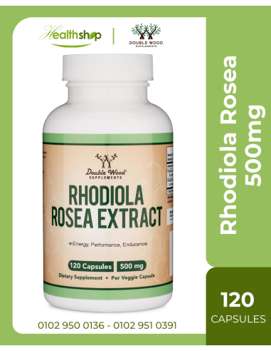 Rhodiola Rosea 500mg - 120 Vegan Capsules