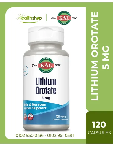 Lithium Orotate 5mg - 120 Capsules
