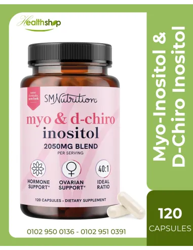 Myo-Inositol & D-Chiro Inositol for Hormone Balance for Women 2000mg Per Serving - 120 Capsules