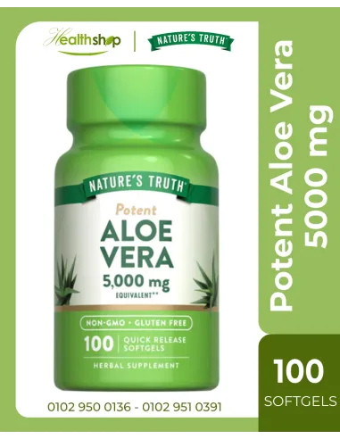 Potent Aloe Vera 5000 mg - 100 Quick Release Softgels