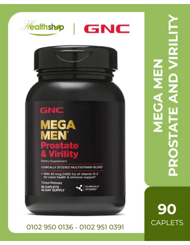 GNC Mega Men Prostate and Virility Multivitamin - 90 Caplets