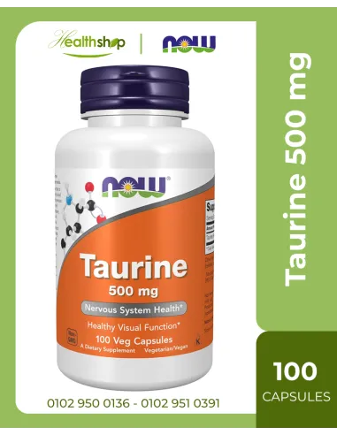 Taurine 500 mg - 100 Veg Capsules