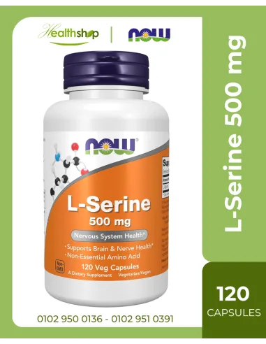 L-Serine 500 mg -120 Veg Capsules