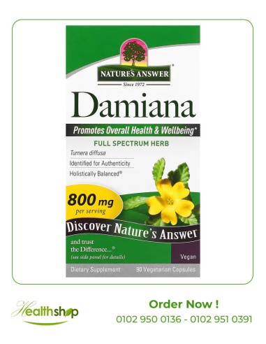 Damiana 800 mg - 90 Veg Capsules