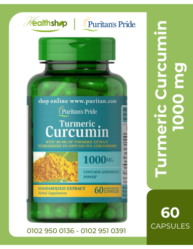 Turmeric Curcumin 1000 mg - 60 capsules ( Best Before 11/2025)