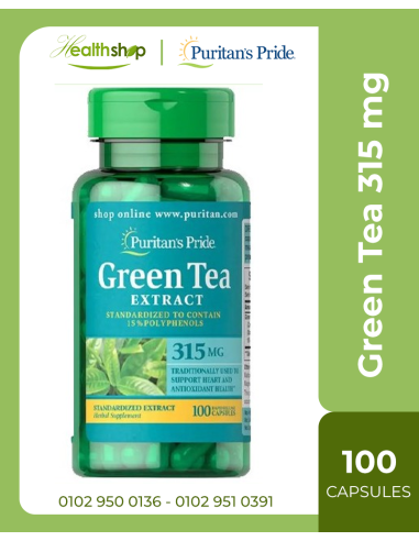 Green Tea - Standardized Extract 315 mg - 100 Capsules ( Best Before 10\2025 )