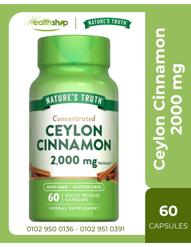 Ceylon Cinnamon 2000mg - 60 Capsules