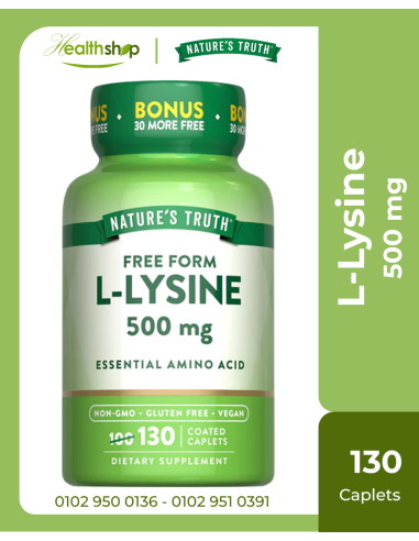 L-Lysine 500 mg - 130 Coated Caplets